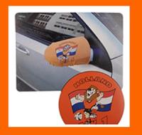 Oranje hoes voor auto spiegel ( set van 2 stuks ) - thumbnail