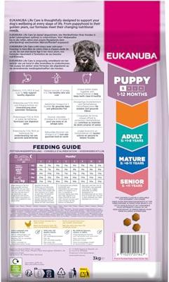EUKANUBA Puppy Small Rich in chicken - droog hondenvoer - 3kg