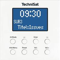 TechniSat DIGITRADIO UP 1 - Inbouwradio met DAB+, kan in elk dubbele inbouwdoos worden aangebracht, DAB, UKW, Bluetooth-ontvangst, dimbaar LCD-display, wekker, sleeptimer, 2 watt RMS, equalizer, wit - thumbnail