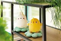 Molang Molang knuffeltje op klaver - 12 cm - thumbnail