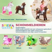 Schommeldier Olifant met veiligheidsgordel hobbeldier - thumbnail