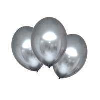 Chrome Ballonnen Platinum Zilver Luxe - 6 Stuks - thumbnail
