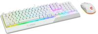 Toetsenbord en muis MSI Vigor GK30 Qwerty Spaans Wit - thumbnail