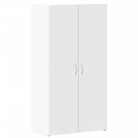 Archiefkast 60x32x115 cm bewerkt hout wit - thumbnail