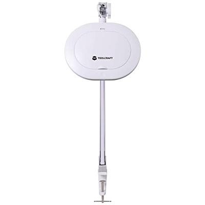 TOOLCRAFT TO-7497012 TOOLCRAFT 800 lm LED-vergrotingslamp met klemvoorziening 3D 1,75-voudig Vergrotingsfactor=1.75 x 14.3 cm Energielabel 2021 F (A - G)