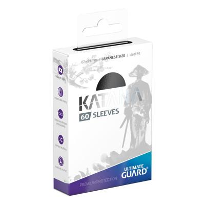 Ultimate Guard Katana Sleeves Japanese Size (60) - Black - thumbnail