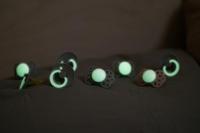BIBS Glow Fopspeen 0-6 Maanden Anatomic Sage/Cloud - thumbnail
