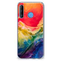 Back Cover Huawei P30 Lite Watercolor Dark - thumbnail