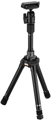 Velbon UT 43D II aluminium driepootstatief incl. QHD-43D kop (hoogte 155,8 cm, belastbaarheid 3 kg) UT-43DII + QHD43D zwart