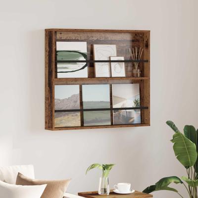 Tijdschrift Rek met plank Oudhout 80 x 12 x 70 cm Bewerkt hout Tijdschrift Rek met plank Oudhout 80 x 12 x 70 cm Bewerkt hout