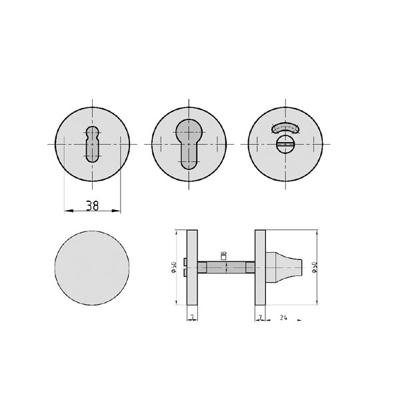 Basi 7300-2208 Set rozetten