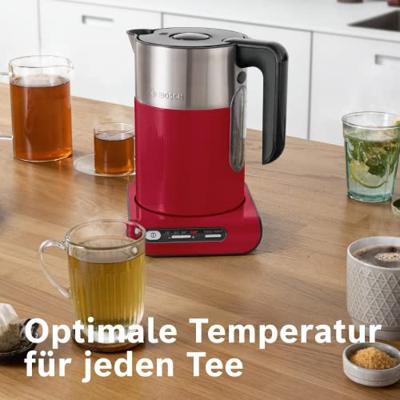 Bosch Haushalt Styline Waterkoker Snoerloos, Oververhittingsbeveiliging Aantal/Volume: 1.5 l Rood - thumbnail