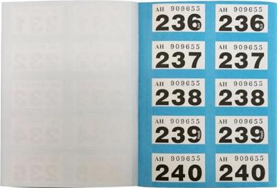 Pukka Pad genummerde loterij- en garderobetickets 1-500