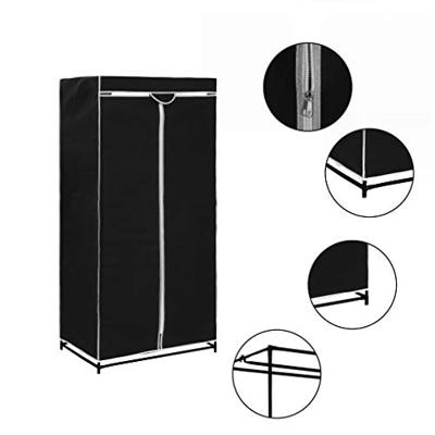 VidaXL Kledingkasten 2 st 75x50x160 cm zwart VidaXL Kledingkasten 2 st 75x50x160 cm zwart