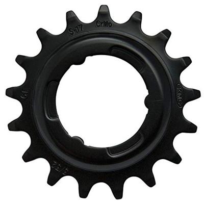 KMC shimano tandwiel 17t, chromoly black