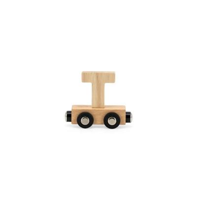 Tryco houten trein letter naturel-T Tryco houten trein letter naturel-T