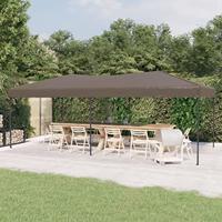 Partytent inklapbaar 3x6 m taupe - thumbnail