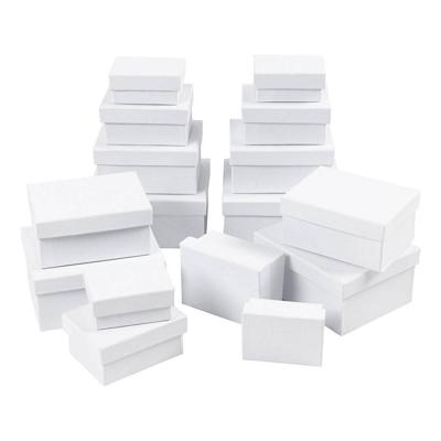Creativ Company Rechthoekige dozen, h: 3,5+4,5+5,5+6,5 cm, afm 7,5x5 + 9,5x7 + 11,5x8,5 + 14x11 cm, 4x4 stuk/ 1 doos