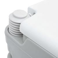 VidaXL Camping toilet grijs en wit 41,5 x 36,5 x 30 cm polyetheen - thumbnail