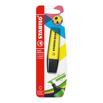 Markeerstift stabilo boss 70/24 geel blister