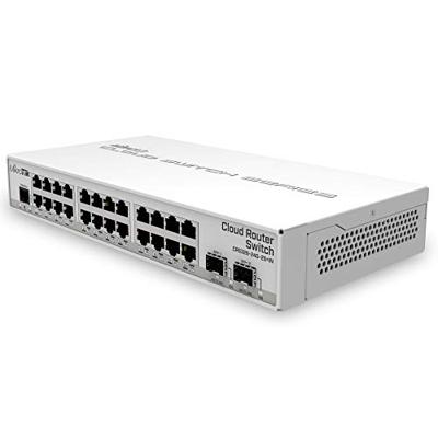 Mikrotik CRS326-24G-2S+IN netwerk-switch Managed Gigabit Ethernet (10/100/1000) Power over Ethernet Mikrotik CRS326-24G-2S+IN netwerk-switch Managed Gigabit Ethernet (10/100/1000) Power over Ethernet