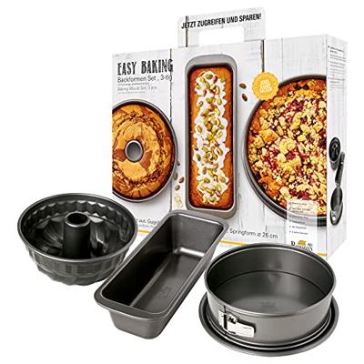 Birkmann Easy Baking 3-delige bakvormset - koolstofstaal