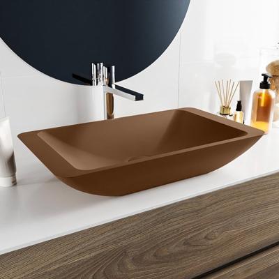 MONDIAZ TOPI Waskom solid surface 60cm kleur Rust / Rust