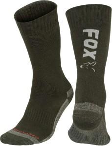 Fox Thermolite Long Socks Green & Silver Thermosokken 40-43