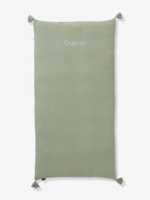 Personaliseerbare hoes voor vloermatras saliegroen Personaliseerbare hoes voor vloermatras saliegroen