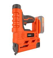 20V accu nietmachine-spijkermachine + 100 nietjes + 100 spijkers - DUAL POWER POWDP7010 - Geleverd zonder batterij of lader - thumbnail