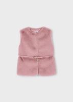 Mayoral winter vest meisjes - roze - met riem - thumbnail