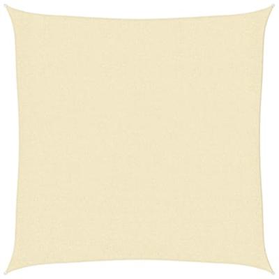 VidaXL Zonnescherm hdpe vierkant 2x2 m crème