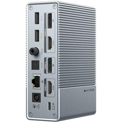 Hyper USB-C HyperDrive 15-in-1 docking station (gen 2) - Silver Hyper USB-C HyperDrive 15-in-1 docking station (gen 2) - Silver