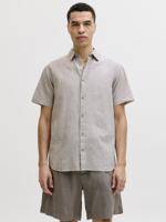 Jack - Jones Jjesummer Linen Blend Shirt S/s Sn 12289160 Overhemd String - thumbnail