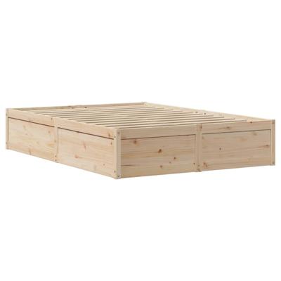 Bedframe zonder matras massief grenenhout 150x200 cm