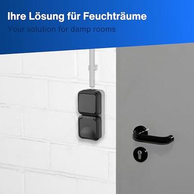 REV 0004860400 Schakel-/stopcontact combinatie Compleet AquaStorm Lichtgrijs, Zwart 1 stuk(s) REV 0004860400 Schakel-/stopcontact combinatie Compleet AquaStorm Lichtgrijs, Zwart 1 stuk(s)