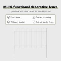 VidaXL Tuinhek wit 1,7 x 1,2 m poedercoating staal - thumbnail