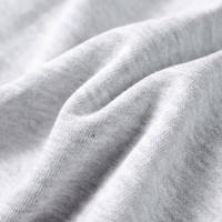 Kindertrui met capuchon 140 gemleerd grijs en oranje - thumbnail