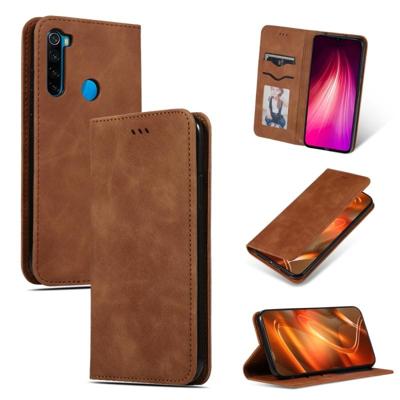 Voor Xiaomi Redmi Note 8 retro Skin feel Business magnetische horizontale Flip lederen draagtas (bruin)