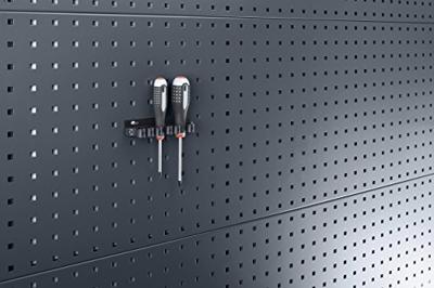 Bott Klemhouder | breedte 300 mm | aantal opnamen 13 | passend voor geperforeerde platen | 3 stuks in zak - 13008009 13008009