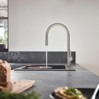 Hansgrohe Talis M54 Keukenmengkraan - uittrekbare handdouche 1- straalsoort - RVS look 72802800