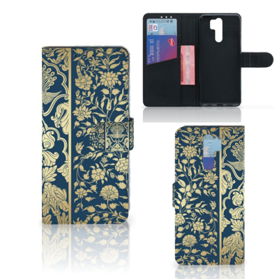 Xiaomi Redmi 9 Hoesje Beige Flowers
