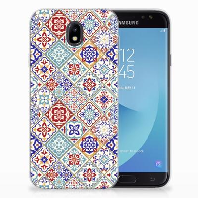 Samsung Galaxy J7 2017 | J7 Pro TPU Siliconen Hoesje Tiles Color Samsung Galaxy J7 2017 | J7 Pro TPU Siliconen Hoesje Tiles Color