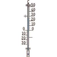 Buitenthermometer metaal koperkleurig 41 cm - thumbnail