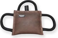 BODO leren bijtkussen - Bruin - 15x4x17cm - 3 handvaten - thumbnail