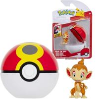 Pokemon Figure - Chimchar + Repeat Ball (Clip 'n' Go) - thumbnail