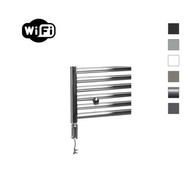 Elektrische Radiator Sanicare HWV Met Wifi 172x45 cm chroom 671W Met Thermostaat Chroom Linksonder Sanicare