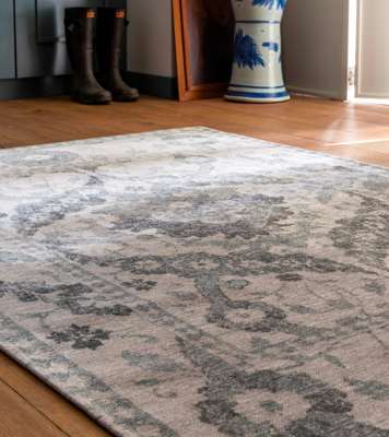 Laura Ashley - Newborough-Steel 81604 - 140x200 cm Vloerkleed