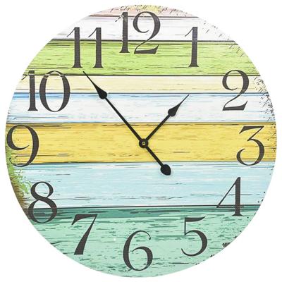 VidaXL Wandklok 60 cm mdf meerkleurig VidaXL Wandklok 60 cm mdf meerkleurig