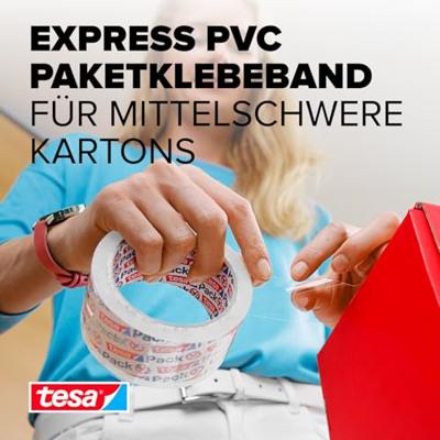 tesa EXPRESS 57804-00000-01 Pakband tesapack Transparant (l x b) 50 m x 50 mm 1 stuk(s) tesa EXPRESS 57804-00000-01 Pakband tesapack Transparant (l x b) 50 m x 50 mm 1 stuk(s)
